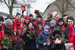 Canvassen Kruiskamp en PvdA Doet